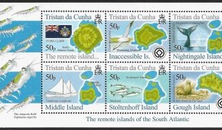 2007 Tristan Da Cunha. MS871  Islands. 7th series. mini sheet U/M (MNH)