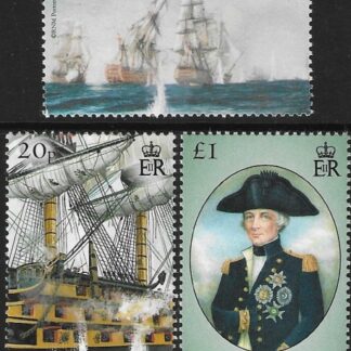 2005 Tristan Da Cunha. SG.846-8  Bicentenary of Battle of Trafalgar (2nd series) set 3 values. U/M (MNH)