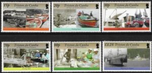 2008 Tristan Da Cunha. SG.913-8 60th Anniversary of Tristan Fisheries set 6 values U/M (MNH)