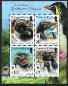 2017 Tristan Da Cunha. SG.MS1213 Northern Rockhopper Penguin WWF. mini sheet U/M (MNH)