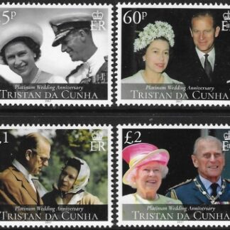 2017 Tristan Da Cunha. SG.1214-7   Platignum Wedding. set 4 values U/M (MNH
