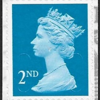 U3011  2nd bright blue MPIL MA10  break at bottom  Walsall  u/m (MNH)
