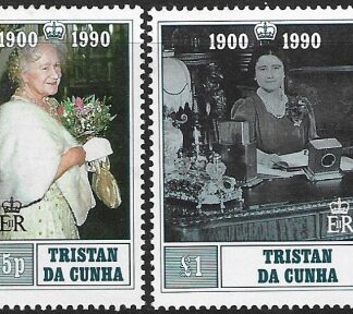 1990  Tristan Da Cunha  SG.498-9  90th Birthday Queen Mother.  2 values  U/M (MNH)