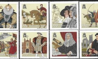 2010  Tristan Da Cunha.  SG.964-71  History of British Isles. (1st series) set 8 values U/M (MNH)