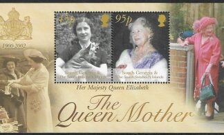 2002 South Georgia MS.348 Queen Elizabeth The Queen Mother Commemoration. mini sheet U/M (MNH)