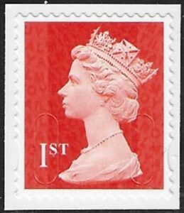 U3025 1st vermilion MTIL M14L Walsall U/M (MNH)