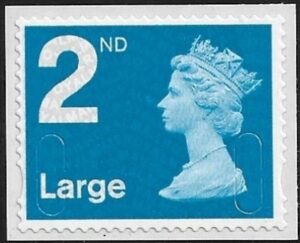 U3031 2nd Large bright blue MBIL  MA12   Walsall  U/M (MNH)
