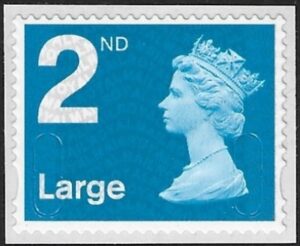 U3031 2nd Large bright blue MBIL  MA14   Walsall  U/M (MNH)