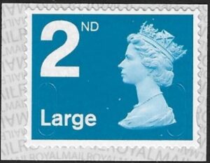 U3031 2nd Large bright blue MBIL M17L SBP T2 Walsall U/M (MNH)