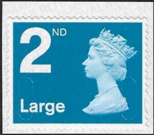 U3032 2nd Large bright blue MFIL M16L SBP T1 ISP U/M (MNH)