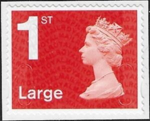 U3037 1st Large vermilion MFIL MA14 Walsall U/M (MNH)