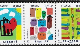 2016 France. SG.5906-8 Liberty - Equality - Fraternity Winning Designs in Schools. set 3 values  U/M (MNH)