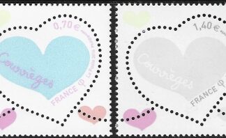 2016 France. SG.5909-10 St. Valentines Day - Courreges. set 2 values U/M (MNH)