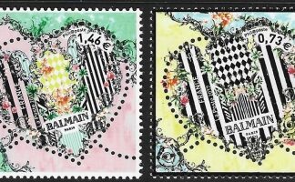 2017  France.  SG.6117-8  St. Valentines day - Balmain.  set 2 values U/M (MNH)