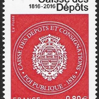 2016  France.  SG.5966  Bicentenary of Caisse des Depots (Financial Institution).  U/M (MNH)