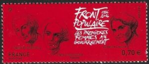 2016  France.  SG.6000  80th Anniversary of Popular Front First Women in Government. U/M (MNH)