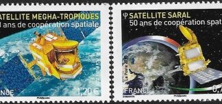 2015  France.  SG.5760-1  50th Anniversary of France-India Space Co-operation. set 2 values U/M (MNH)