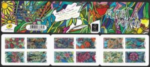 2016  France.  SG.6021-32  Greetings, Flowers in Abundance booklet stamps. set 10 values U/M (MNH)