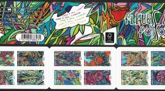 2016  France.  SG.6021-32  Greetings, Flowers in Abundance booklet stamps. set 10 values U/M (MNH)