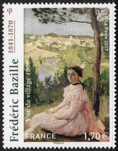 2017  France.  SG.6136  Art - Frederic Bazille.  U/M (MNH)