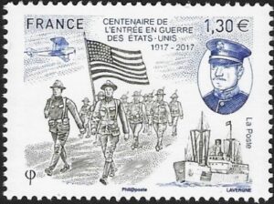 2017  France.  SG.6220  Entry of United States of America into World War 1. U/M (MNH)