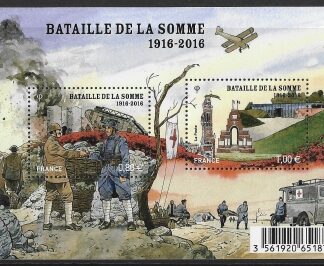 2017  France  MS.6007  Centenary of Start of World War 1 - Battle of The Somme. U/M (MNH)