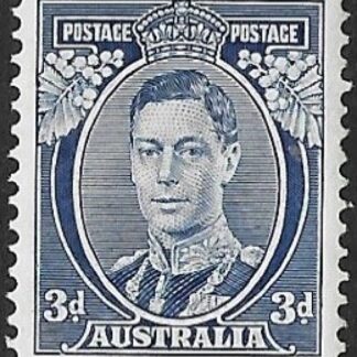 1938 Australia. SG.168c  3d blue die II  U/M (MNH)