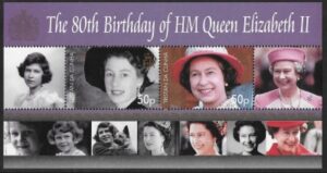 2006 Tristan da Cunha. MS.864 80th Birthday of Queen Elizabeth II. mini sheet U/M (MNH)
