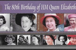 2006  Tristan da Cunha.   MS.864  80th Birthday of Queen Elizabeth II. mini sheet U/M (MNH)