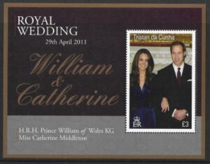 2011 Tristan da Cunha. MS.1022 Royal Wedding. mini sheet U/M (MNH)