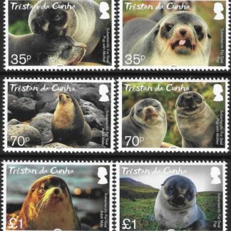 2017  Tristan da Cunha.  SG.1199-204  Sub Antarctic Fur Seal.  set 6 values U/M (MNH)