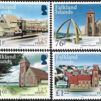 2017  Falkland Islands. SG.1389-92 125 yrs of Christchurch Cathedral.   set 4 values  U/M (MNH)