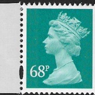 U3060  68p 2B turquoise green  'M11L'  'MPIL'  gravure DY3 Walsall U/M (MNH)