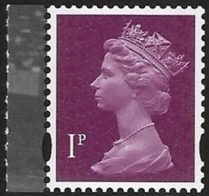 U3070 1p 2B crimson 'M13L' 'MPIL' Walsall DY7 U/M (MNH)