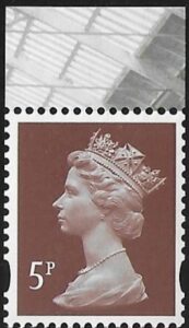U3072  5p  2B   brown 'M13L'  'MPIL'   20/2/13 DY9  Enschedé  U/M (MNH)