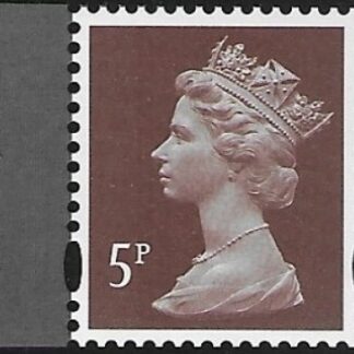 U3072a   5p deep reddish brown 'M15L'   'MPIL'  DY13  ISP U/M (MNH)