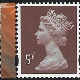 U3072  5p deep reddish brown 'M17L'  'MPIL'   DY24  ISP  U/M  (MNH)
