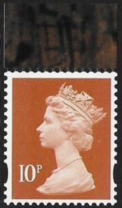 U3074  10p  2B dull orange  'M12L'  'MPIL' DY6  Cartor  U/M (MNH)
