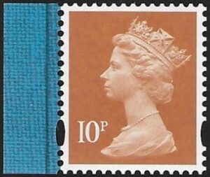 U3074  10p  2B dull orange  'M16L'  'MPIL'   DY19 ISP (1)  U/M (MNH)