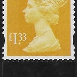 U3094  £1.33 2B yellow  'M15L'  'MPIL'   DY13  ISP  U/M (MNH)
