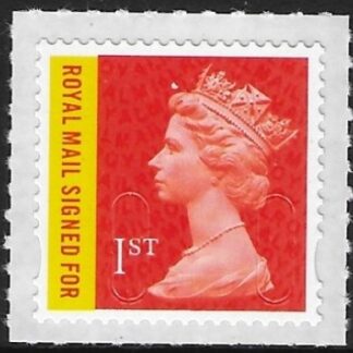 U3049 1st orange & yellow RM signed for. M16L   DLR  U/M (MNH)