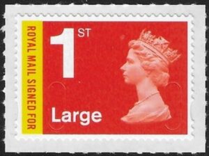 U3050 1st Large orange & yellow RM signed for  M16L   DLR  U/M (MNH)
