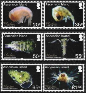 2017 Ascension Island. SG.1274-9 Plankton set 6 values U/M (MNH)