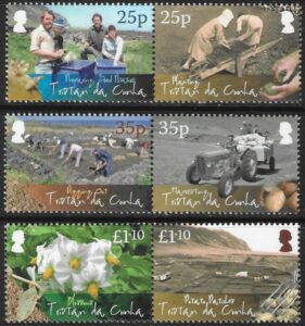 2009 Tristan da Cunha. SG.950-5 Potato Production. set 6 values U/M (MNH)