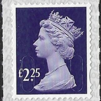 U2957  £2.25 deep violet  'M18L'   SBP L/s  ISP  U/M (MNH)