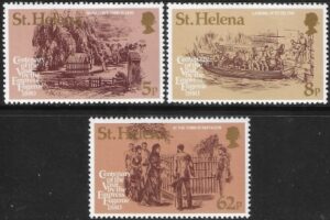1980 St. Helena. SG.358-60  Centenary of Empress Eugenie's Visit. set 3 values  U/M (MNH)