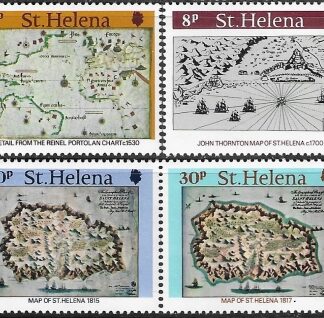 1981 St. Helena. SG.373-6  Early Maps. set 4 values  U/M (MNH)