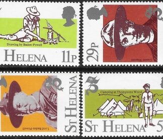 1982 St. Helena SG.403-6  75th Anniversary of Boy Scouts Movement. set 4 values U/M (MNH)