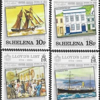 1984 St Helena  SG.438-41  250th Anniversary of Lloyds List.  set 4 values U/M (MNH)