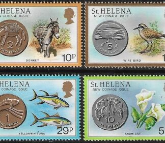 1984 St Helena  SG.442-5  New Coinage  set of 4 values U/M (MNH)